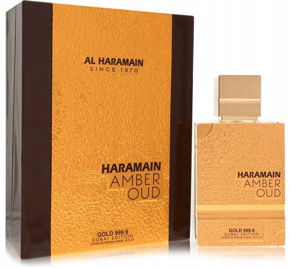 Al Haramain Amber Oud Gold 999.9 Dubai Edition Extrait de Parfum 75ml Packaging status original