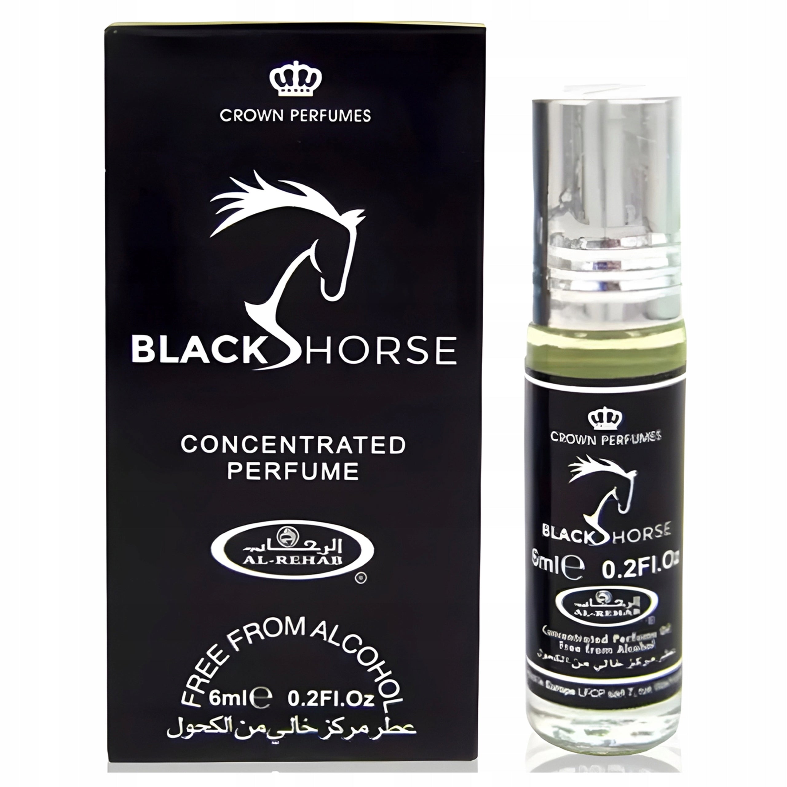 Al-Rehab Black Horse Perfume Men's Arabic Oil Nice Pleasant Durable Packaging status original