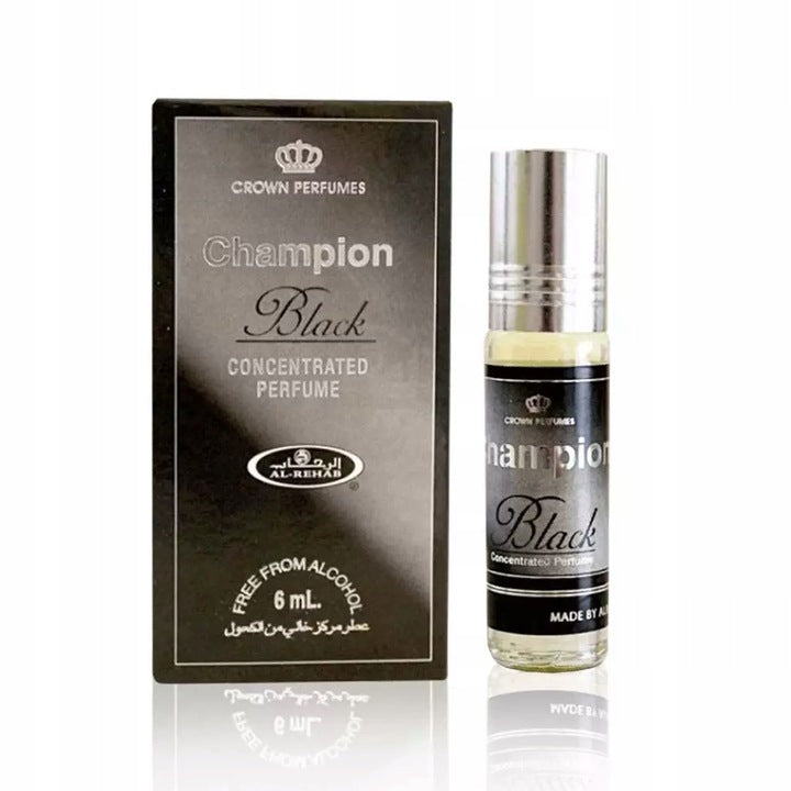 Al-Rehab Champion Black Men's Arab Perfume Strong Durable Super Fragrance Packaging status original