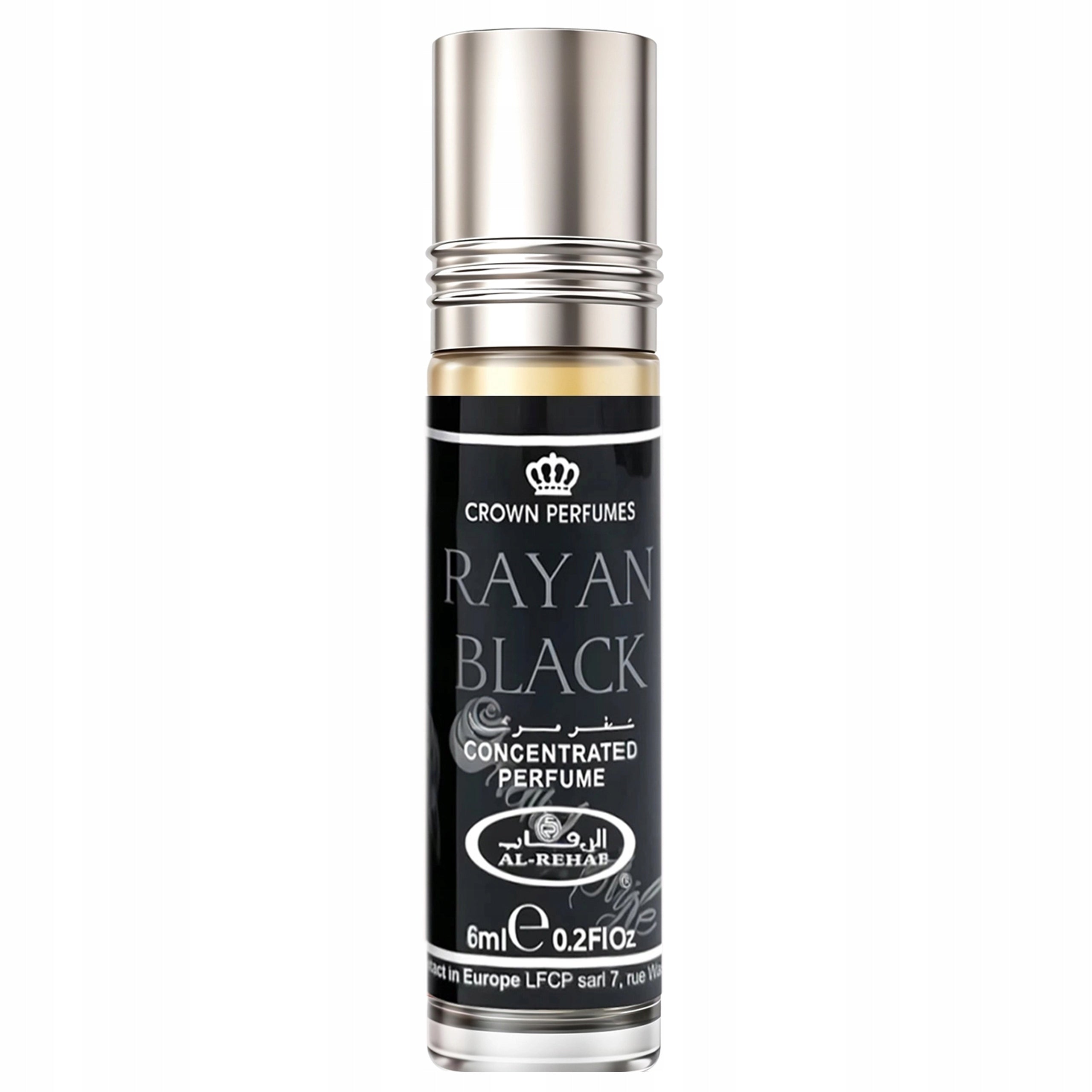 Al-Rehab Rayan Black Perfume Arabic Men's Green Tea Musk Fruit