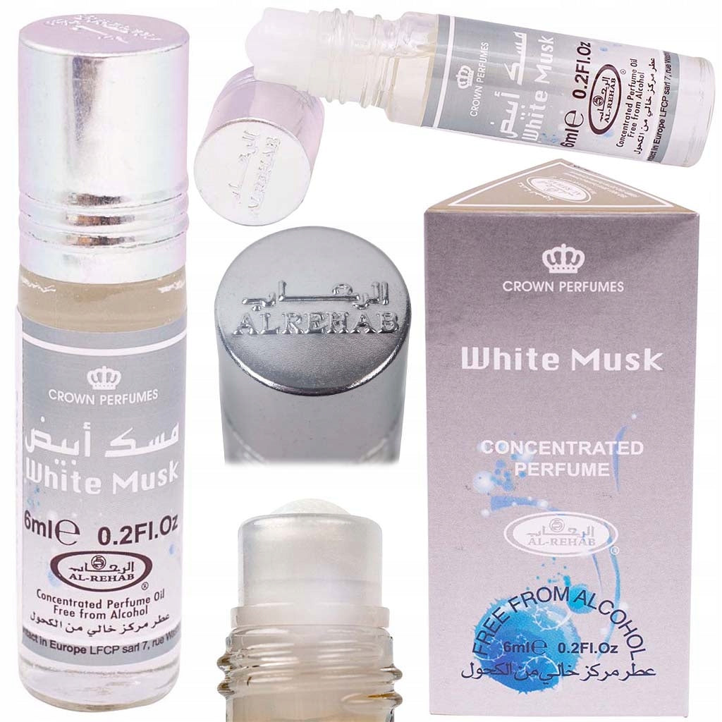 Al-Rehab White Musk Women's Perfume Delicate Beautiful In Oil 6ml Packaging status original