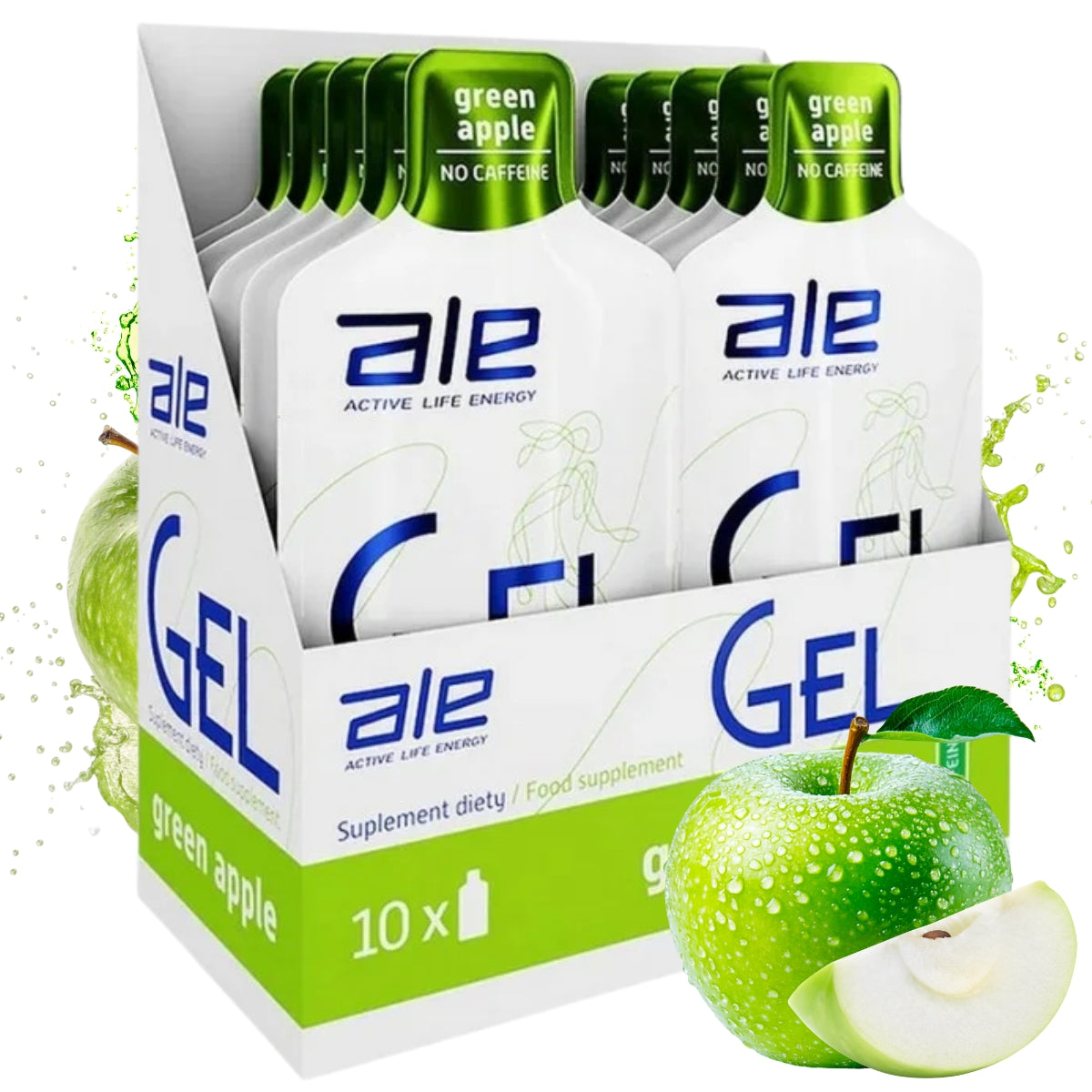 Ale Gel Energy Gel Green Apple 10 pieces