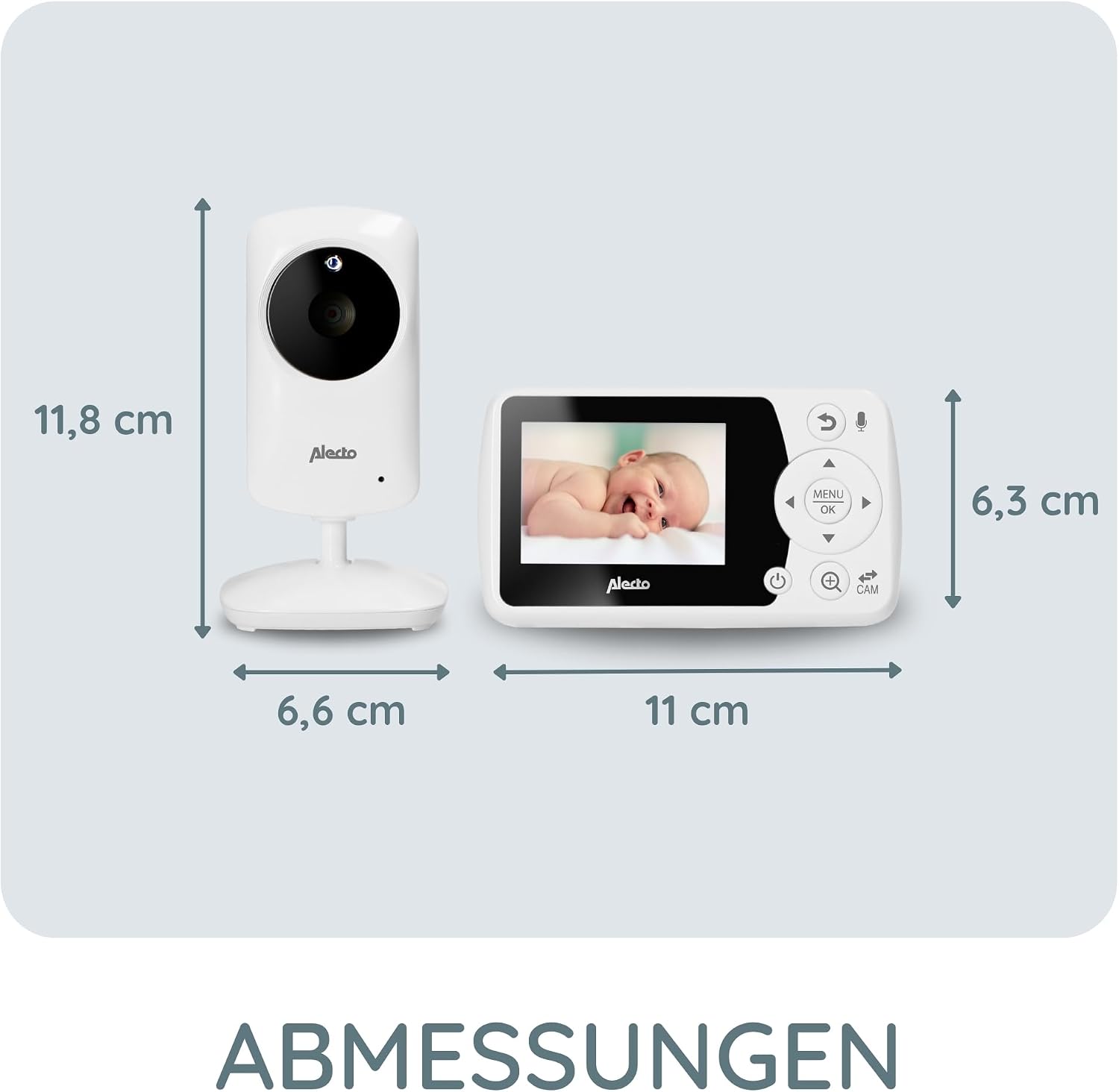 Alecto Nanny DVM-64 Screen 11cm Night Vision Talk Range 300m Kind electronic nanny