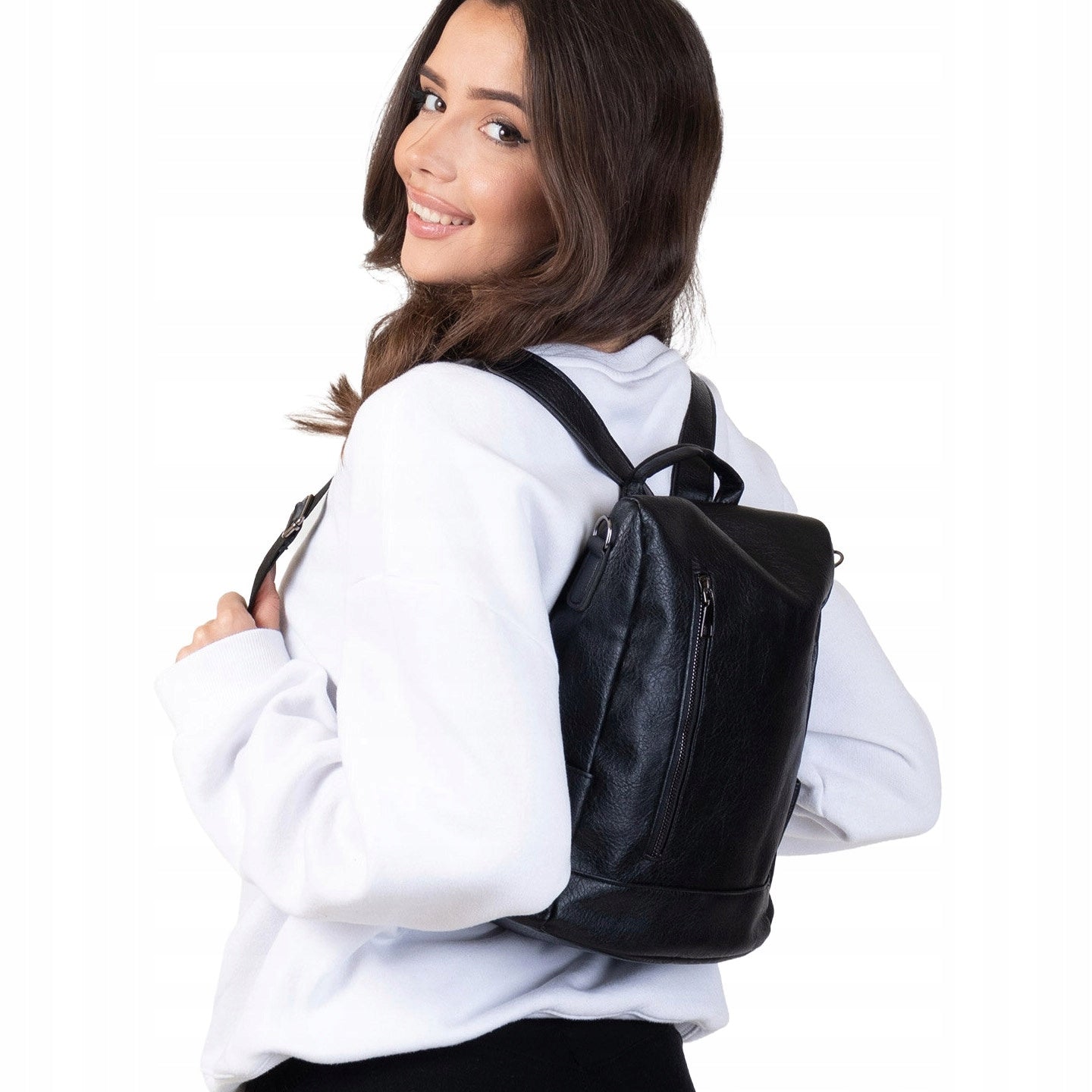 Alessio BACKPACK ROOMY ELEGANT CITY bag / backpack 2in1 ANTI-THEFT
