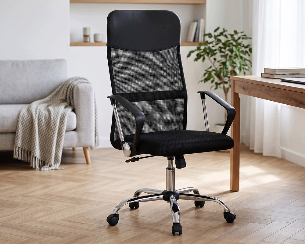 Alex Swivel Chair - For Office, Cabinet- Adjustable Height, Black Medical device no