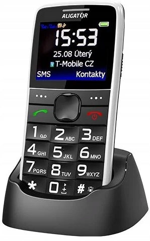 Aligator A675 Senior bílý + stolní nabíječka