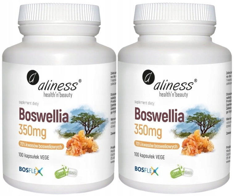 Aliness 2 x Boswellia 350 mg (70%/10%) 100 kaps. Mobility