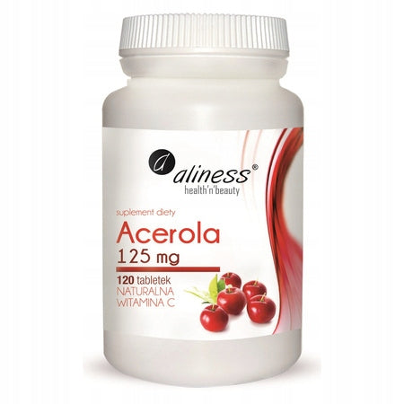 Aliness ACEROLA NATURAL VITAMIN C 120 tablets for IMMUNITY Fatigue