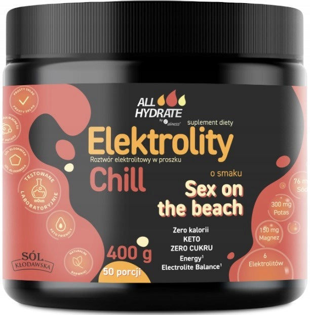 Aliness ALLHydrate Electrolytes CHILL Sex on the Beach Magnesium Potassium Sodium 400g