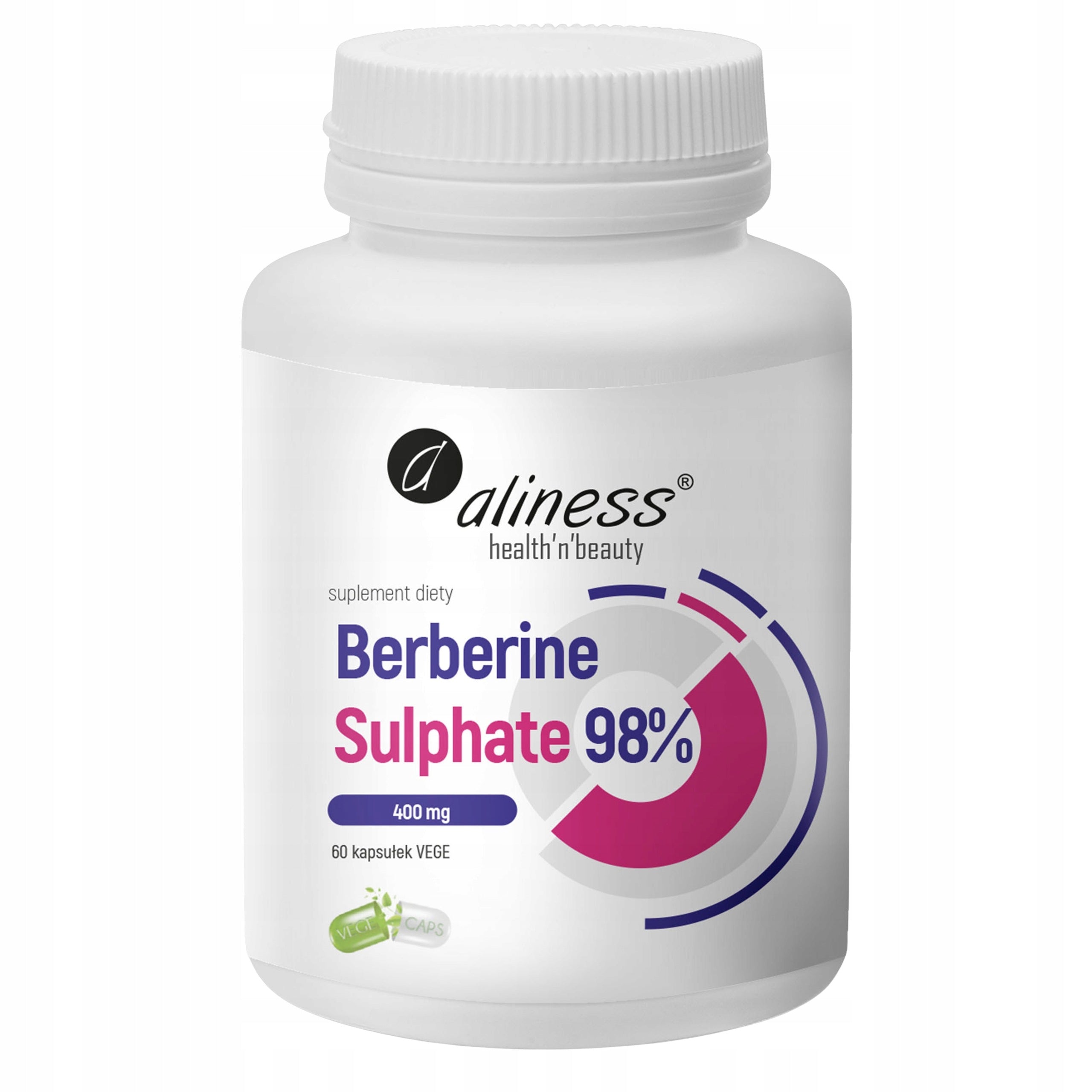 Aliness BERBERINE Extract STRONGEST Cholesterol Weight Loss 60 kaps