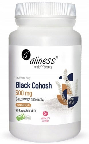 Aliness Black Cohosh 300mg (BEDBUGS) MENOPAUSE 90 tablets