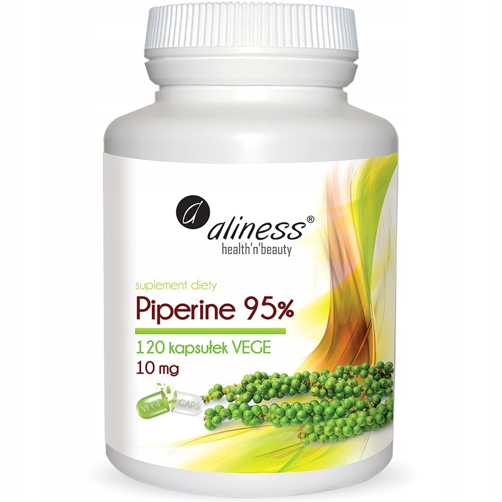 Aliness Black Pepper PIPERINE 95% 10 mg Chromium 5 µg 120 kaps Expiration date not specified