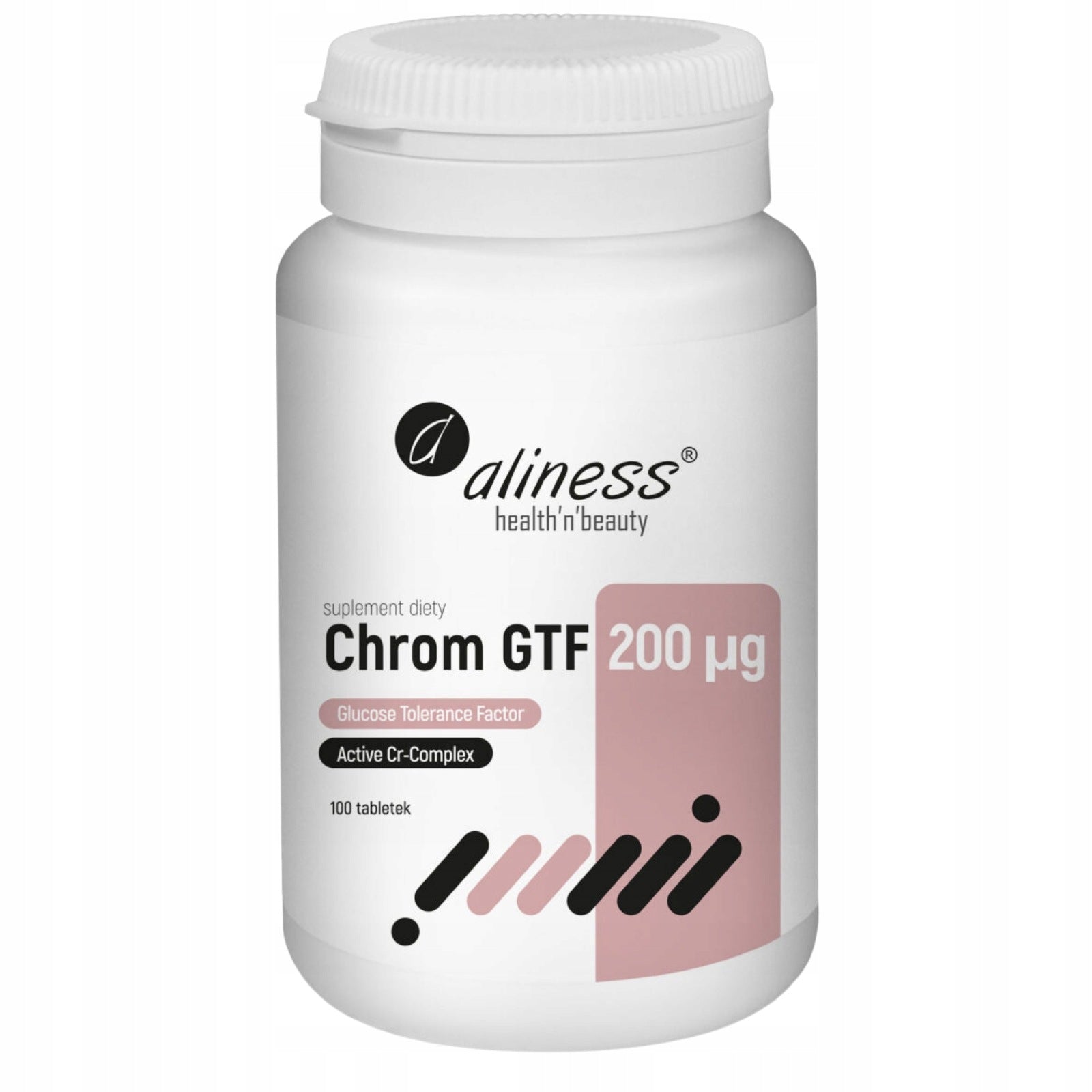 Aliness CHROMIUM GTF 200mcg 100 tablets SUGAR LEVEL Glucose SLIMMING
