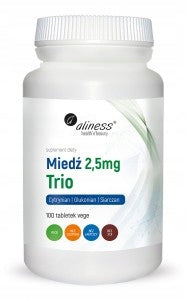 Aliness Copper trio 2,5mg LEATHER HAIR GRAYING EASILY DIGESTIBLE VEGE 100t