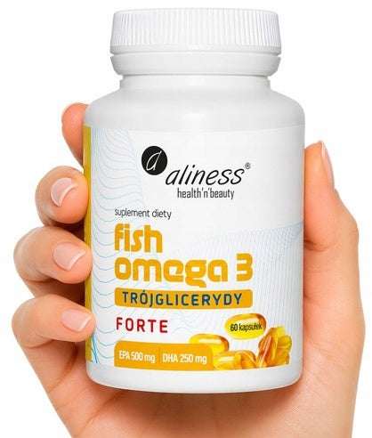 Aliness Fish Omega 3 FORTE Acids EPA DHA 500/250mg IMMUNITY Heart BRAIN