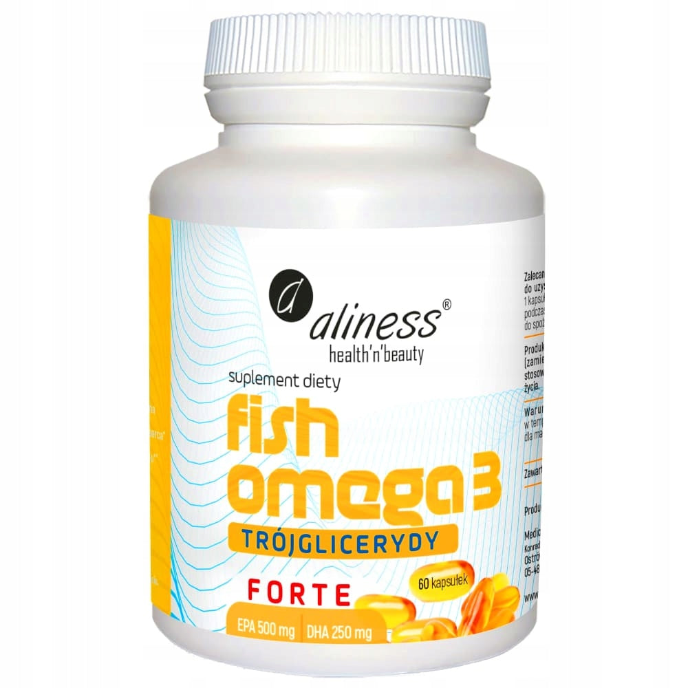 Aliness Fish Omega 3 FORTE Triglycerides 500/250mg IMMUNITY Heart Vision