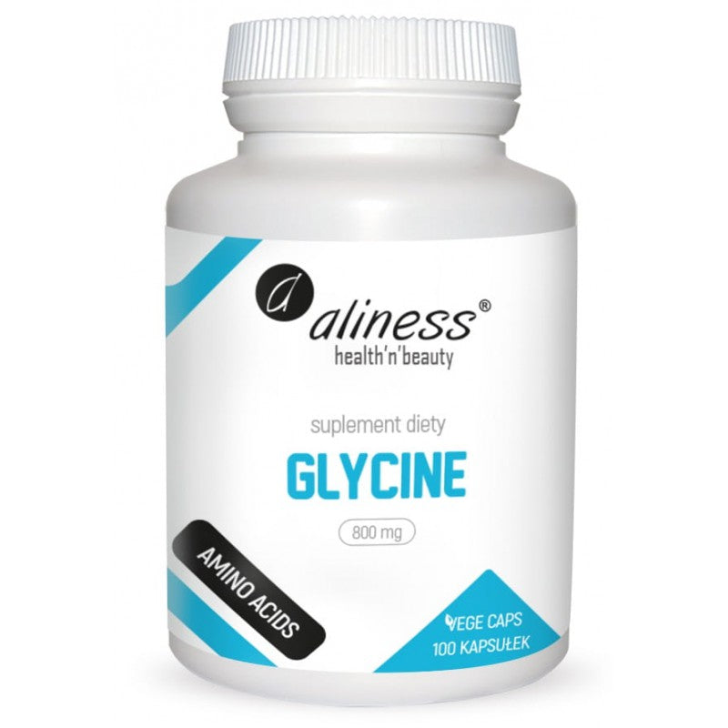 Aliness GLYCINE 800mg aminoacetic acid AMINO ACID Dietary supplement 100 pieces
