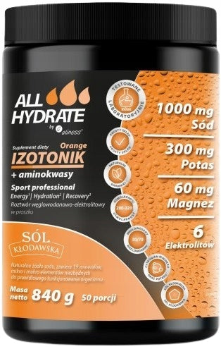Aliness ISOTONIC Orange ALLHydrate AMINO ACIDS POTASSIUM MAGNESIUM Sodium ELECTROLYTES