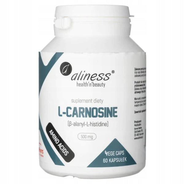 Aliness L-CARNOSINE 500mg L-Carnosine Muscle 60k Packaging status original