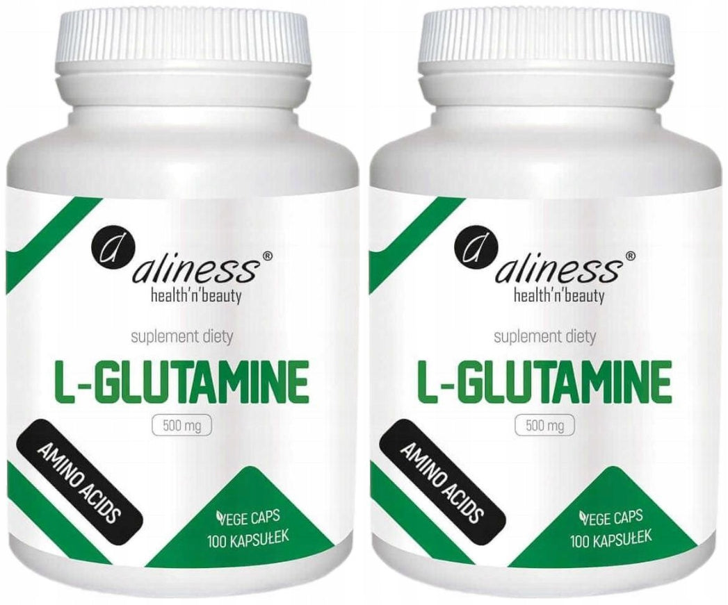 Aliness L-Glutamine 500 mg 200 Vege caps. Nutrient