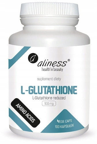 Aliness L-Glutathione reduced 500mg GLUTATHIONE LIVER IMMUNITY 100k EAN (GTIN) 5903242580796