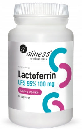 Aliness Lactoferrin LFS 95% 100mg LACTOFERRIN Vitamin C 30 capsules