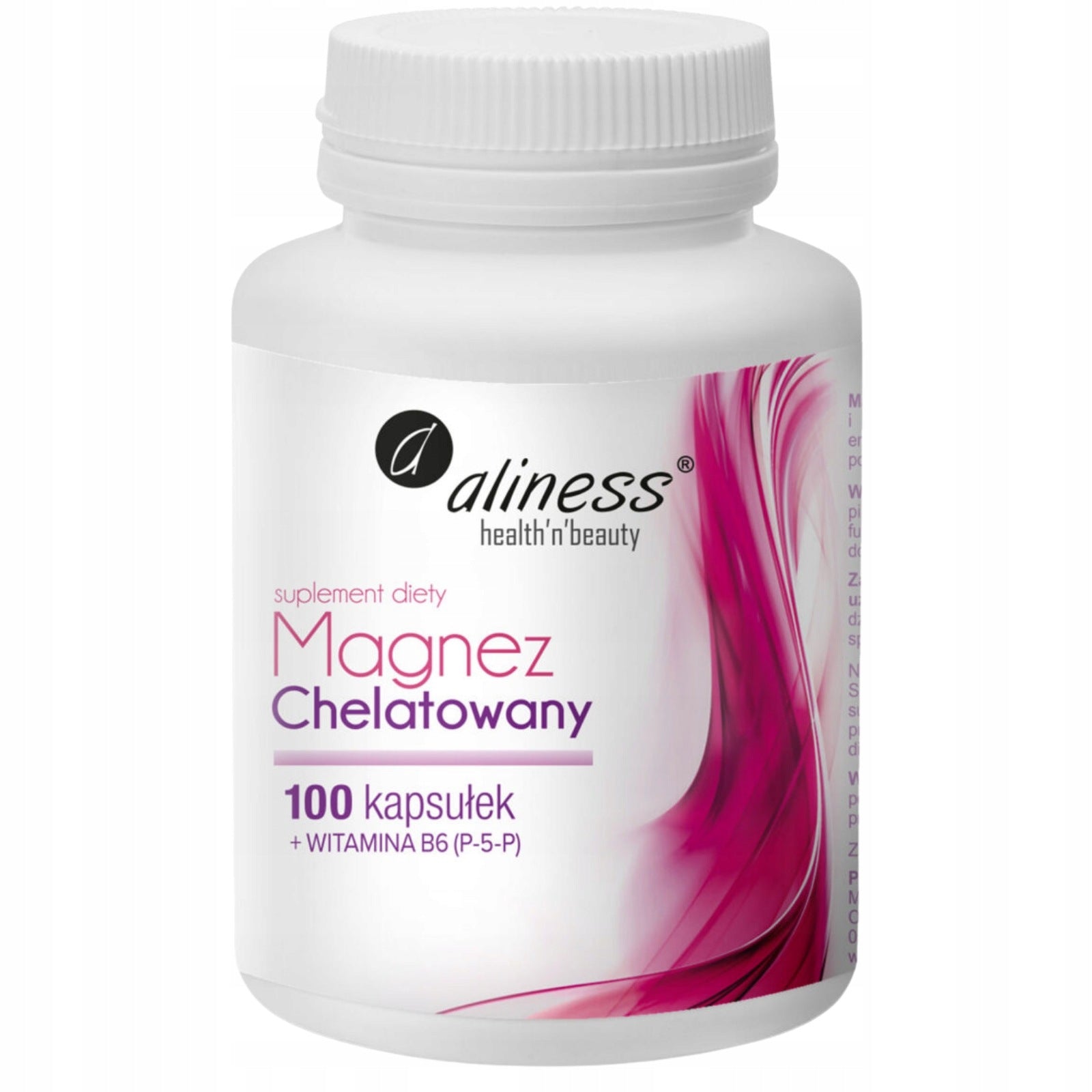Aliness MAGNESIUM CHELATED Glycinate + B6 100 kaps SPASMS Eyelid twitching