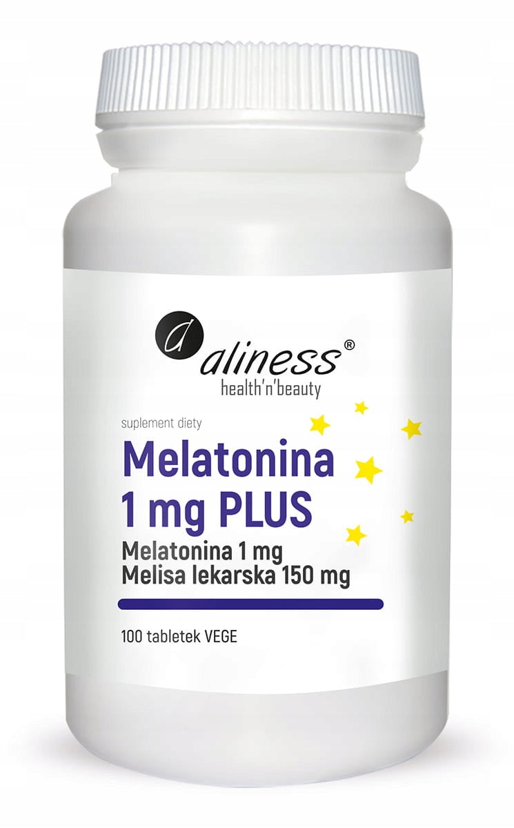 Aliness Melatonin 1mg PLUS LEMON BALM SLEEPING HEALTHY SLEEP VEGE 100tab