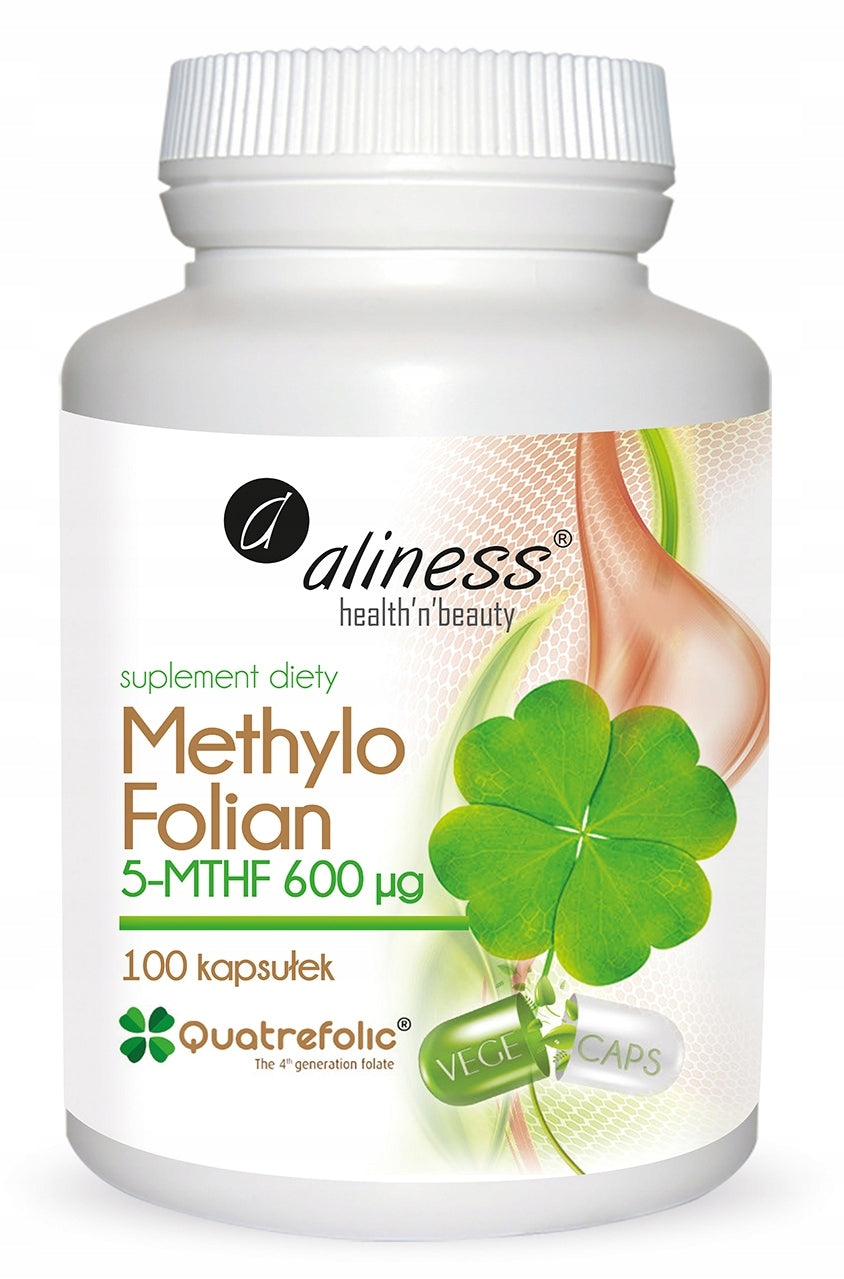 Aliness MethyloFolian 600mcg FOLIC ACID VITAMIN B9 NERVOUS SYSTEM 100caps