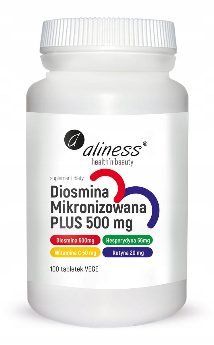 Aliness Micronized Diosmin PLUS 500mg 100 tab Hesperidin