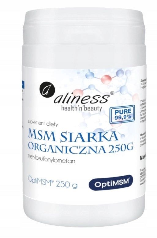 Aliness Msm Organic Sulphur Opti 250g