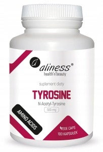 Aliness N-Acetyl-Tyrosine 500mg L-TYROSINE THYROID MEMORY VEGE 100caps