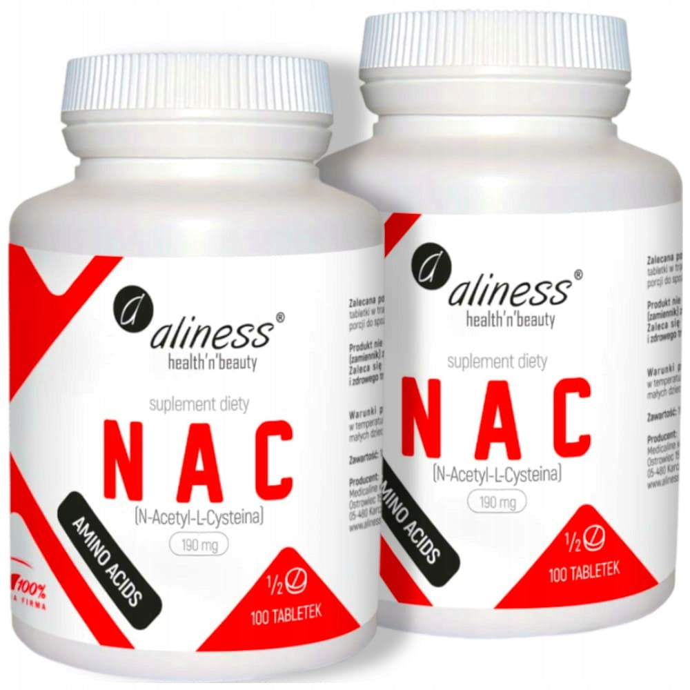Aliness NAC L-Cysteine 190mg N-Acetylcysteine 100 tablets Manufacturer code 5903242583667