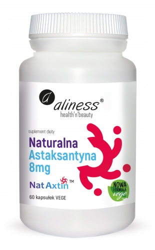 Aliness NATURAL Astaxanthin 8mg with ALG 60 capsules ANTIOXIDANT