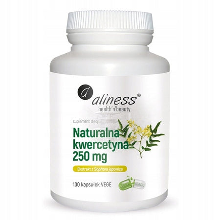 Aliness NATURAL QUERCETIN 250 mg 100 capsules ALLERGY QATAR Histamine