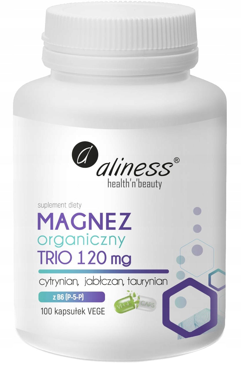 Aliness ORGANIC MAGNESIUM TRIO TAURANATE MALATE Citrate B6 P-5-P