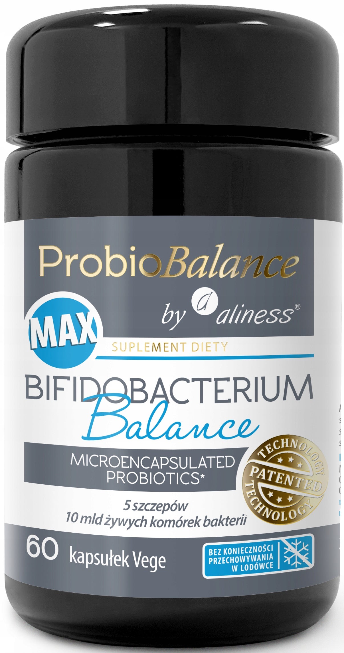 Aliness - ProbioBALANCE, MAX Bifidobacterium Balance 10 Billion | 60 Veggie Capsules x2 Packaging status original