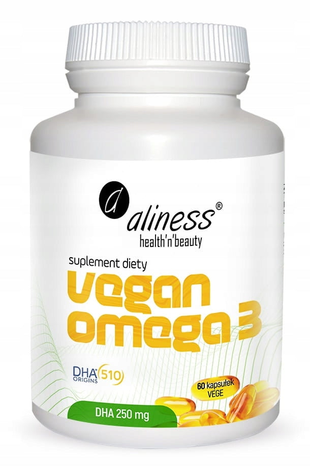 Aliness Vegan Omega 3 250mg HEALTHY FATS 60caps
