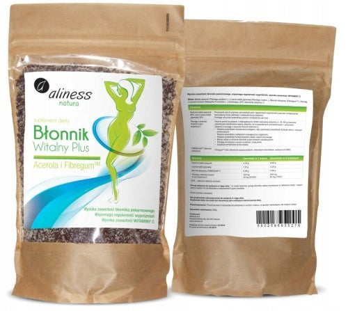Aliness Vital fiber PLANTAIN PSYLLIUM Acerola, Fibregium DIGESTION 0,5 kg