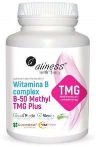Aliness Vitamin B Complex B-50 METHYL TMG PLUS STRESS MEMORY vege 100 kaps