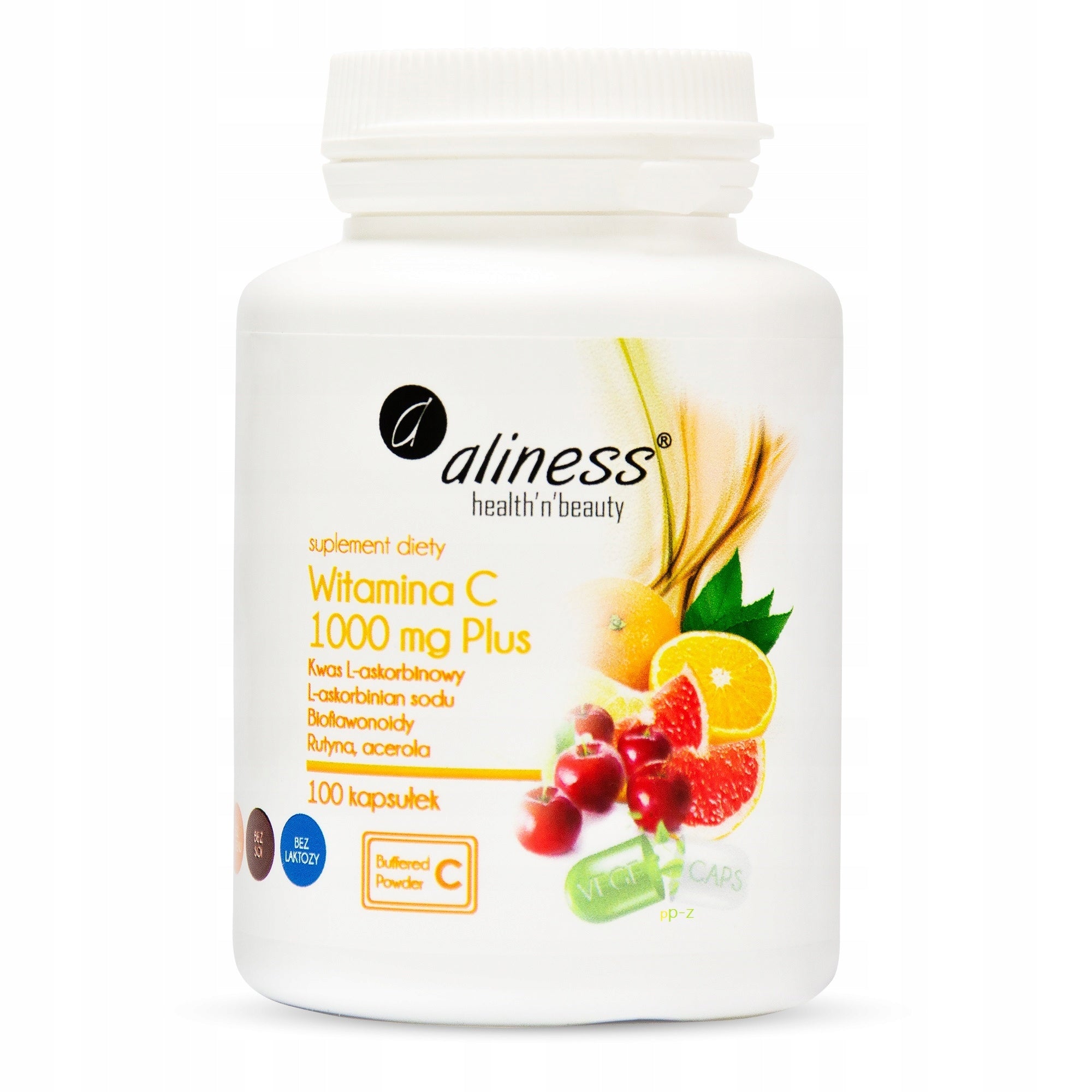 Aliness Vitamin C 1000 ROUTINE ACEROLA BIOFLAVONOIDS IMMUNITY VEGE 100caps Manufacturer code gg44ggrdf