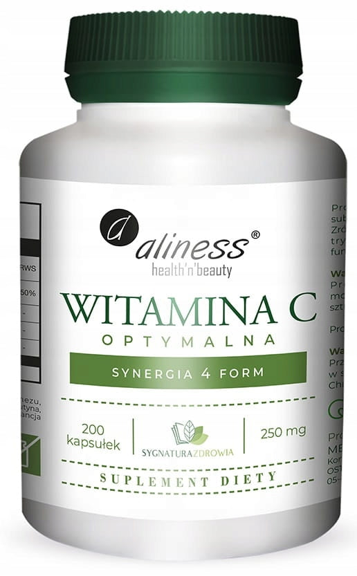 Aliness Vitamin C Optimal 250mg IMMUNITY SKIN VEGE 200k Brand Aliness