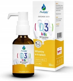 Aliness Vitamin D3 KIDS 400 UI Lanolin BONE RESISTANCE vege drops 30ml