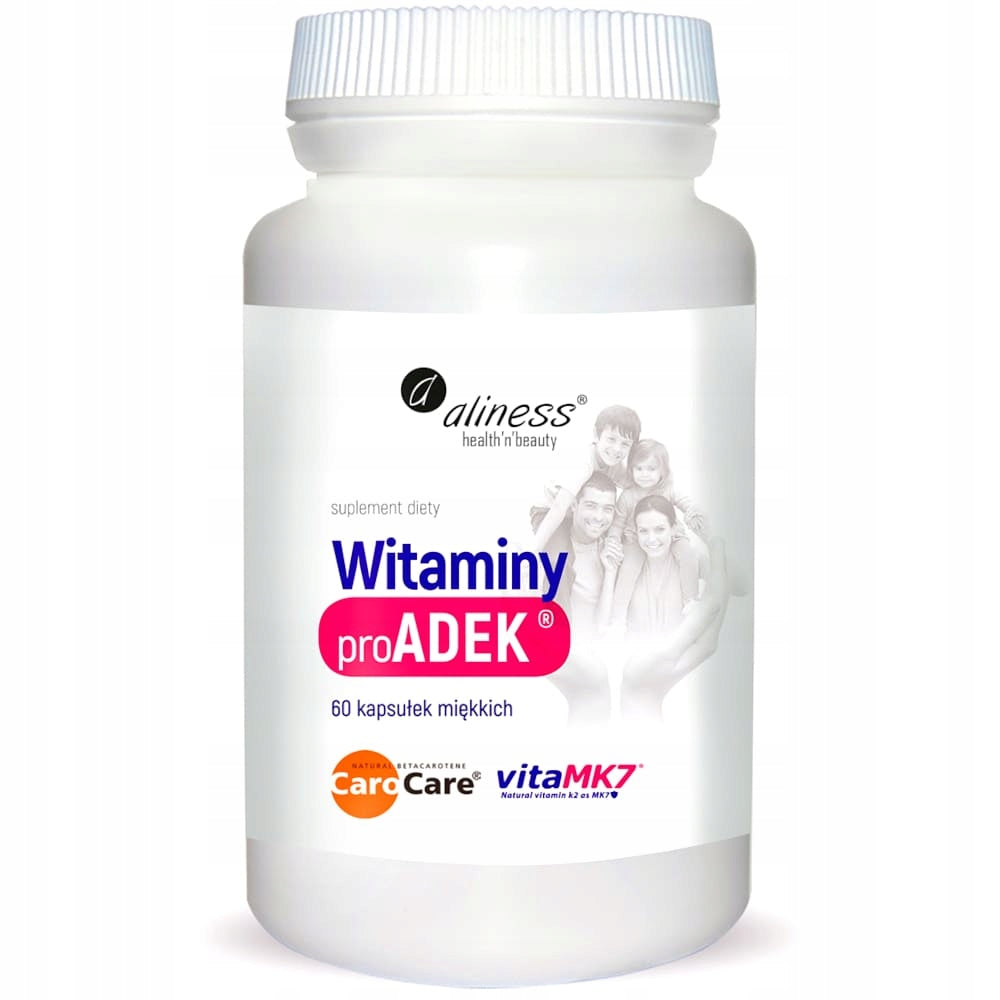 Aliness proADEK 60 kaps. strong bones teeth working muscles healthy skin