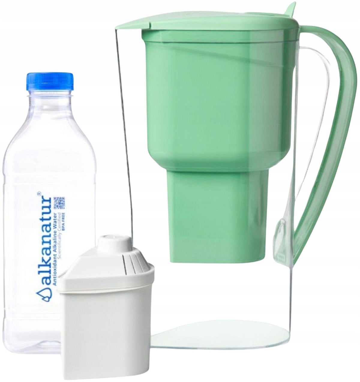 Alkanatur Drops Alkaline Filter Jug 1,4L Green pH 9,5 Packaging status original