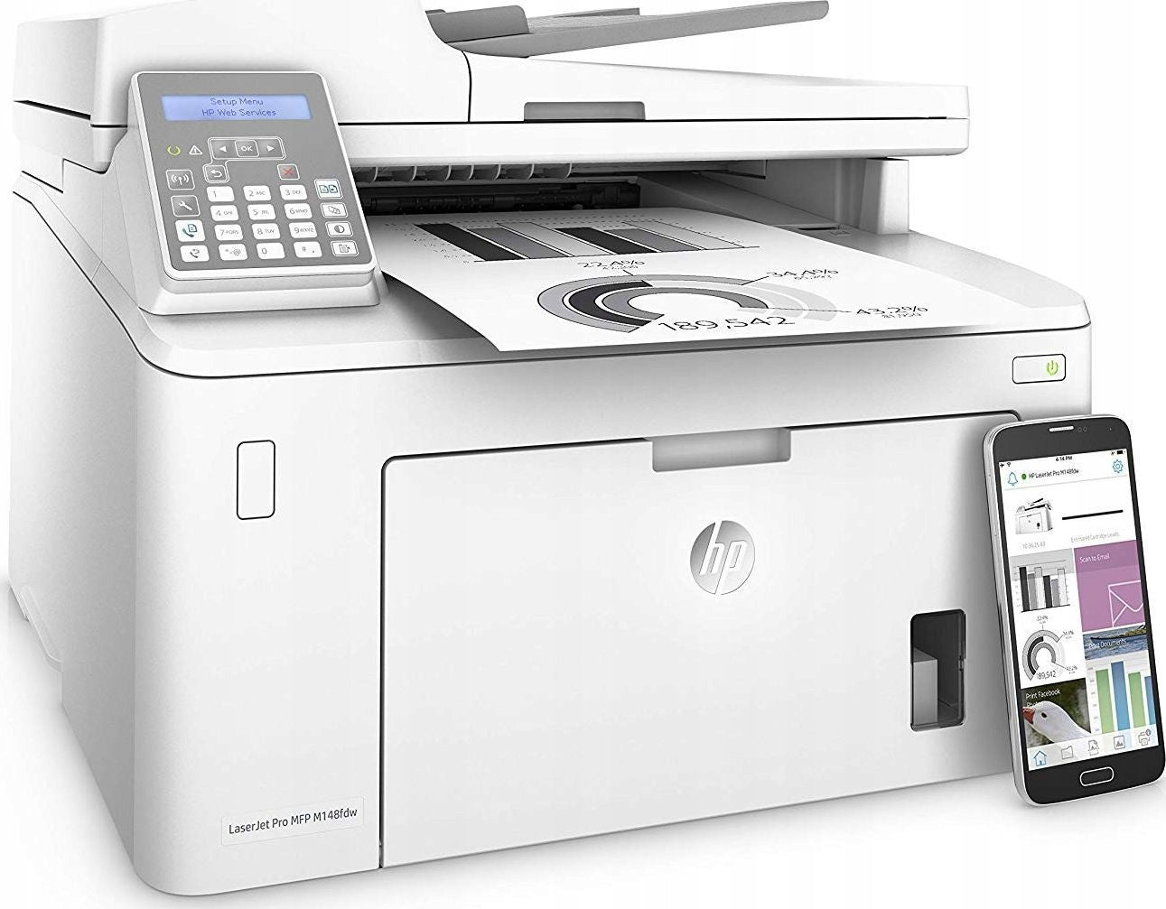 All-in-One Printer HP m148fdw wifi network CHEAP TONER Manufacturer code 148