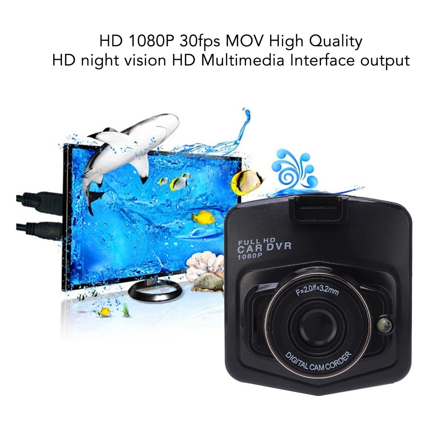 Allecto - HD 1080P Car Camera - 170° - Night Recording Brand no brand