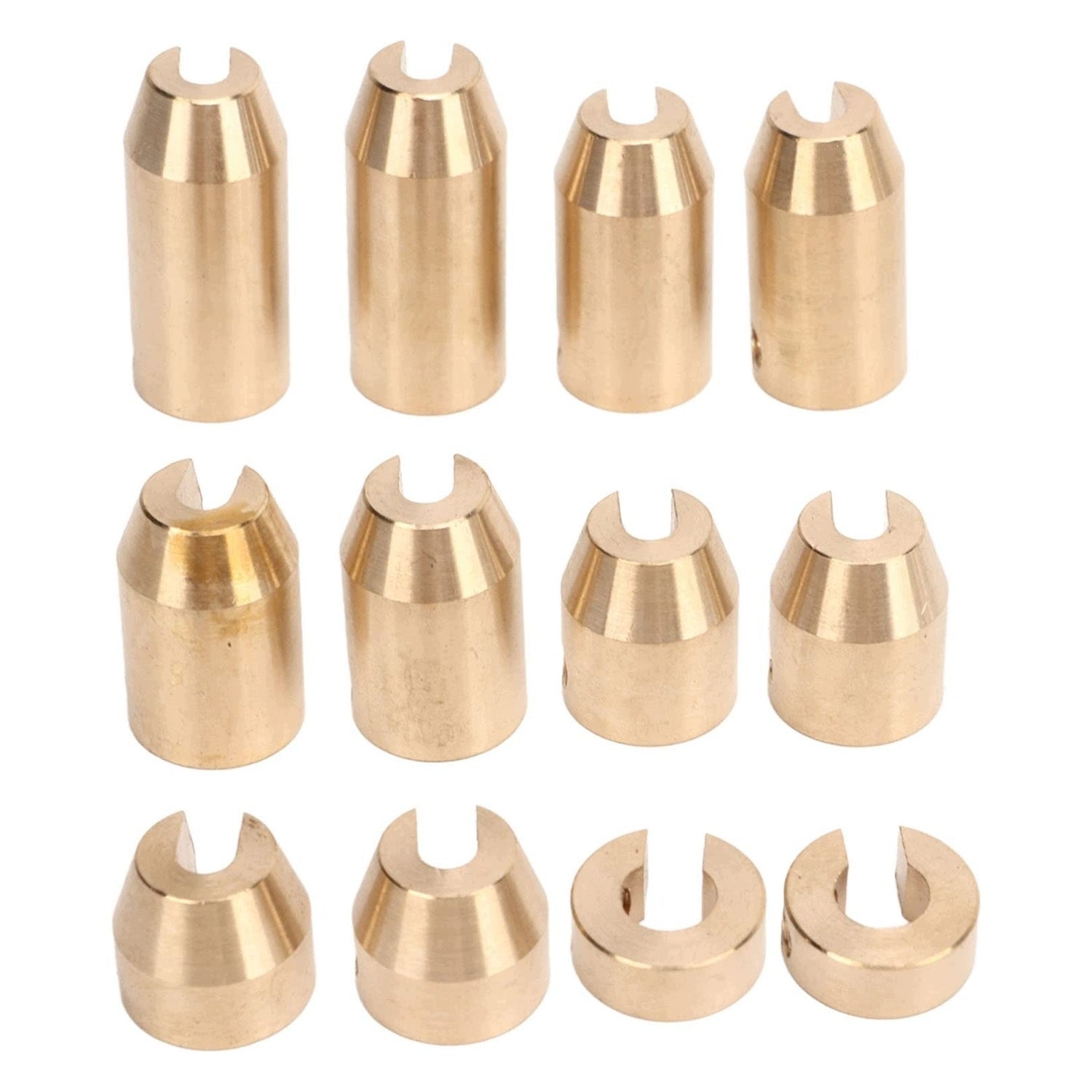 Allecto - Motorcycle Spoke Scales - Brass - 12 Pieces - Universal