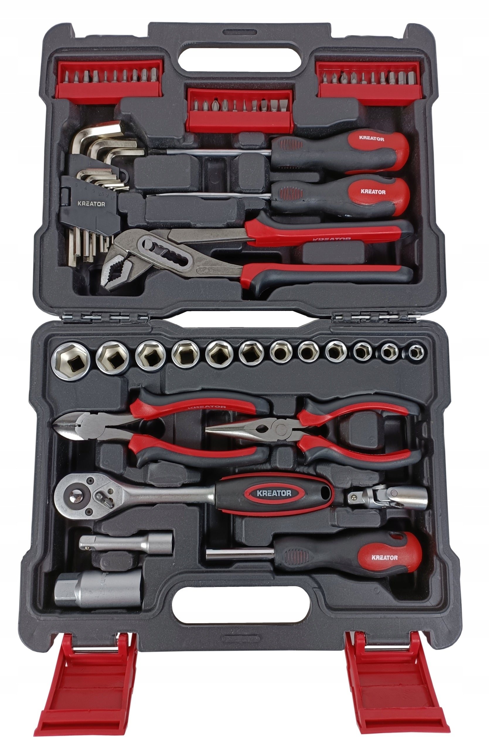 Allen socket tool wrench set KREATOR suitcase 61el. Product weight with unit packaging 3.4 kg