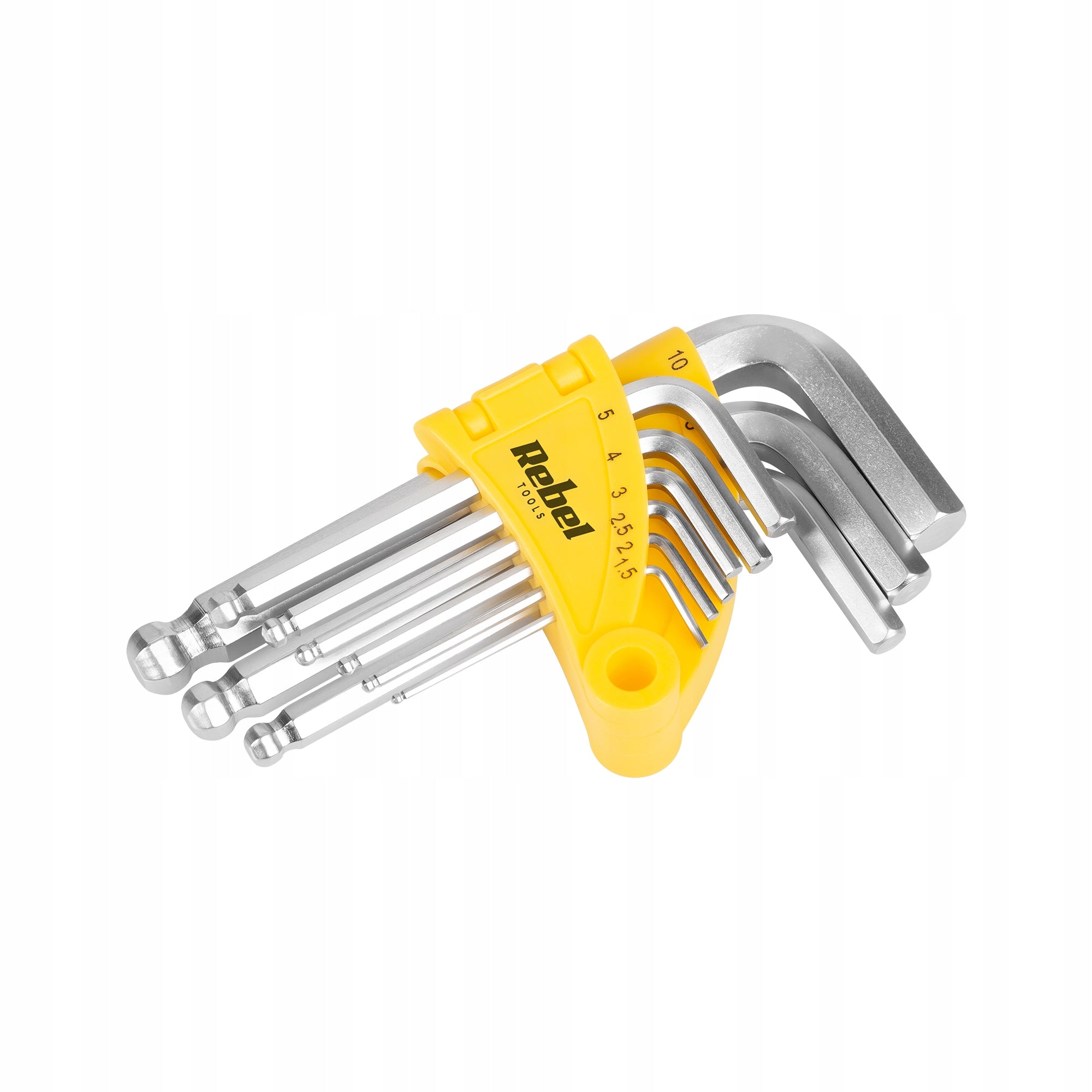 Allen wrench set Rebel Tools Hex 1,5-10 mm 9 elments